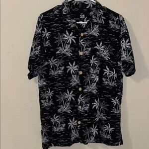 Tropical Black and White Shirt